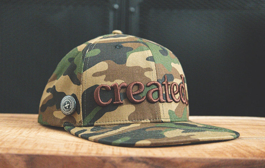 Created Camo Chocolate Hat