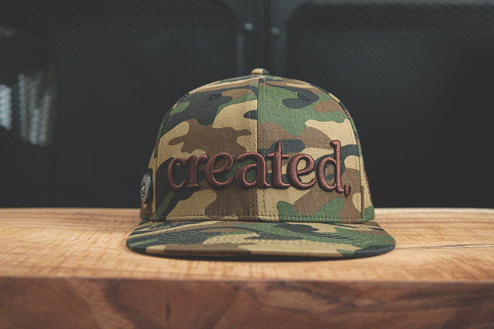 Created Camo Chocolate Hat