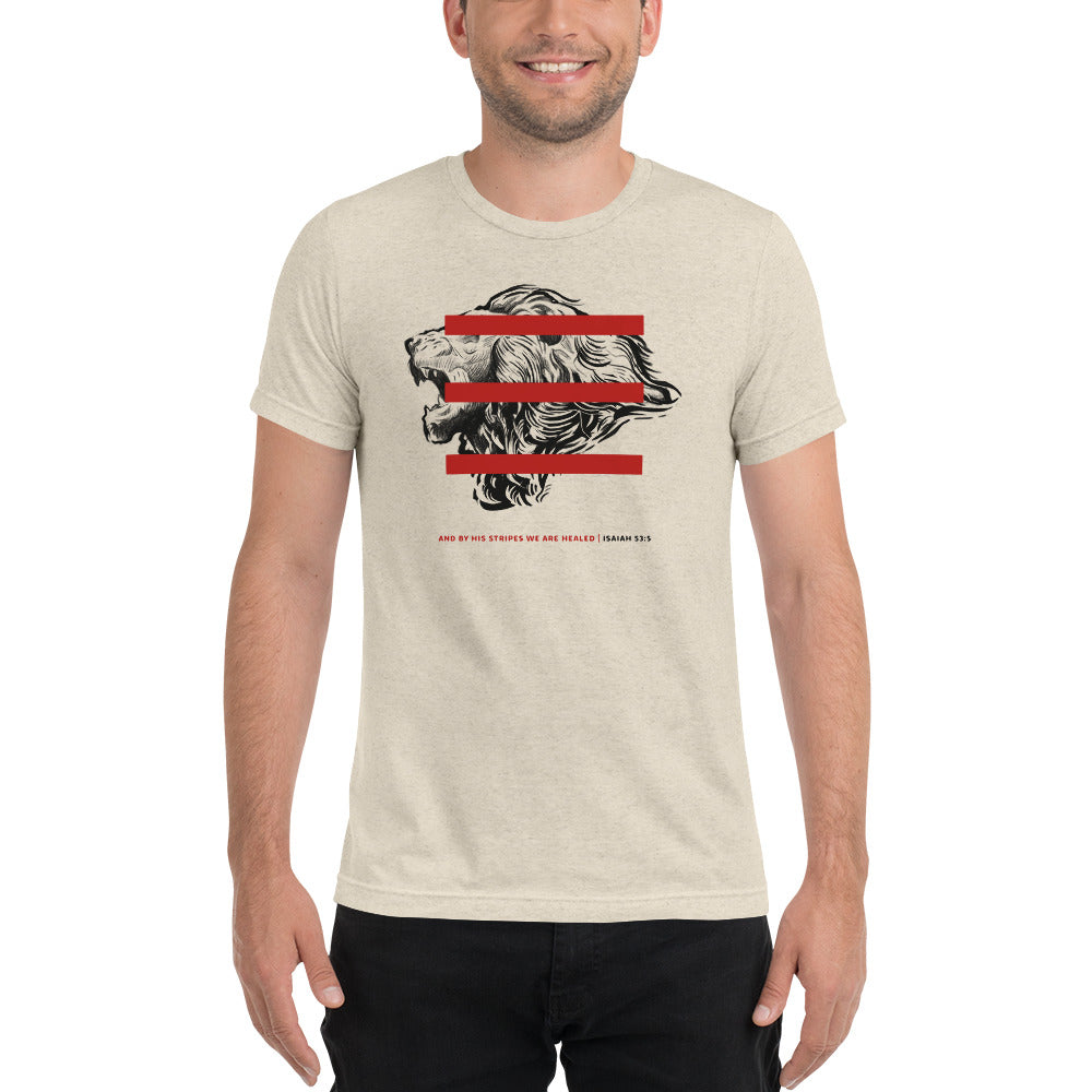 BY HIS STRIPES Short sleeve t-shirt Unisex