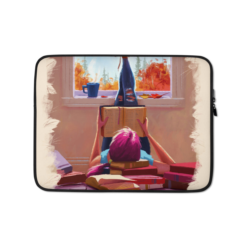My Book & Coffee Laptop Sleeves