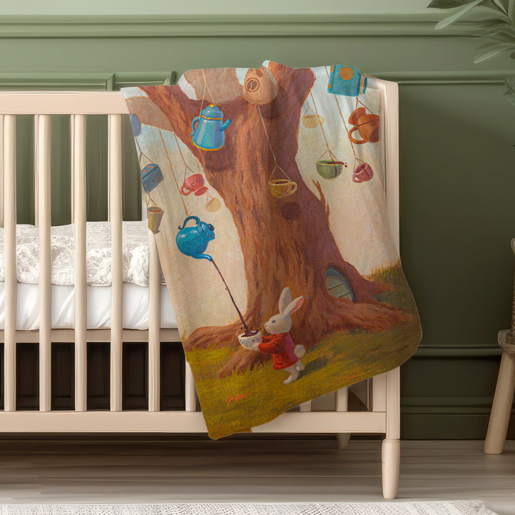 Coffee Tree Throw Blanket