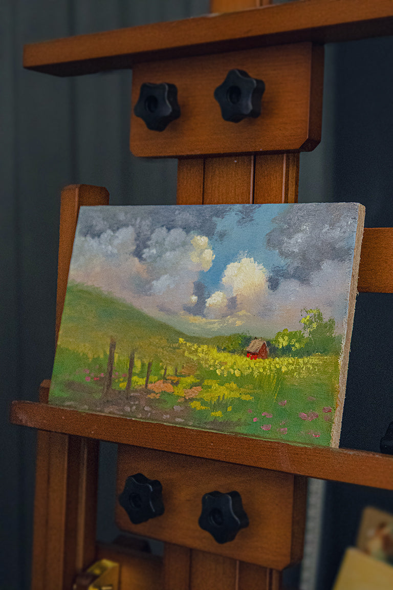 Covered (Oil on Wood 11X7)