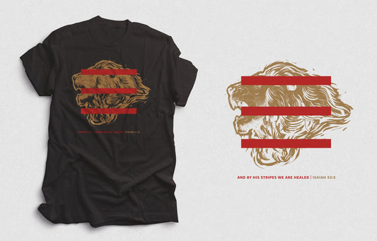 BY HIS STRIPES Short sleeve t-shirt Unisex